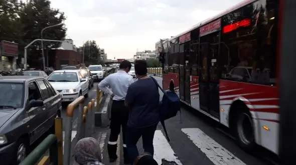 عکس تصادف وحشتناک در قلب تهران + جزییات