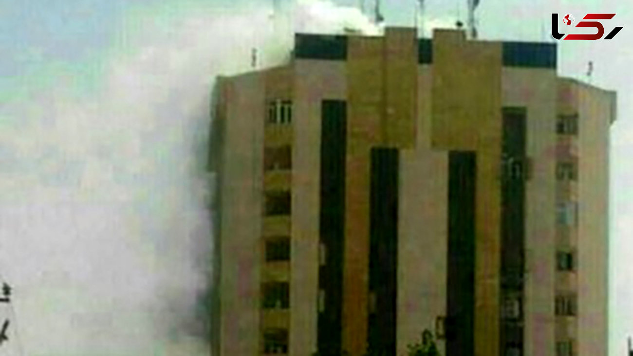 آتش سوزی  خطرناک در برج کیانپارس/عملیات به سختی ادامه دارد/هنوز برج تخلیه نشده است+ عکس