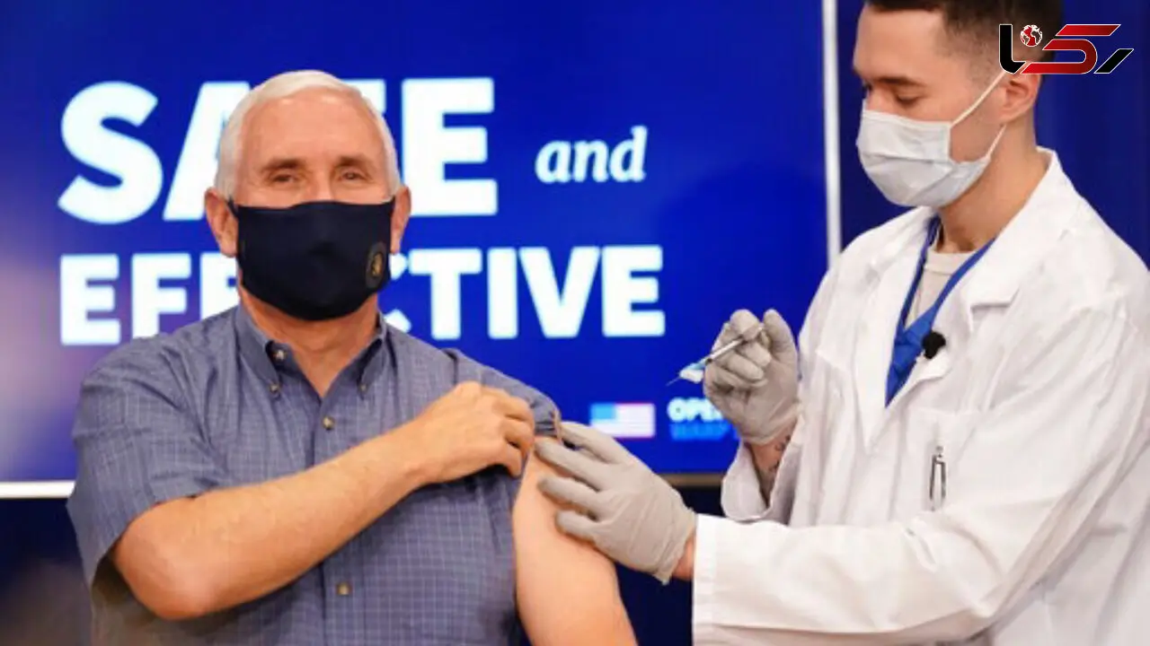 معاون ترامپ مقابل دوربین واکسن زد +فیلم
