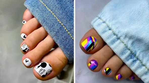 شیک‌ ترین استایل‌ های ناخن پا؛ 15 مدل مینیمال و جذاب برای خانم‌ ها