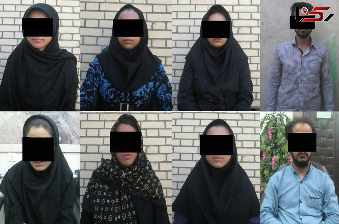 9مدلینگ کافه فساد زاهدان آزاد شدند+عکس