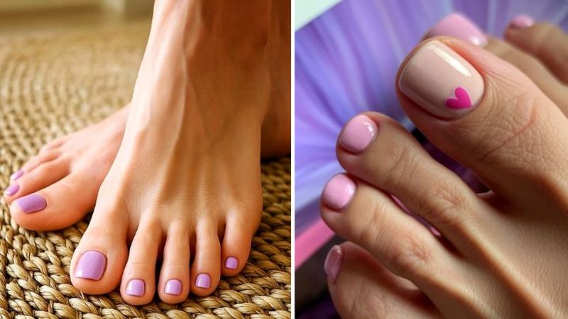 دیزاین لوکس و ترند ناخن پا برای بانوان شیک‌پوش

