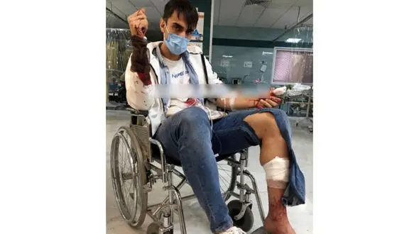 ضربات چاقو بر پیکر فوتبالیست لیگ برتر ایران + عکس