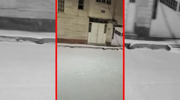 فیلم خیابان‌های پوشیده از برف در زنجان