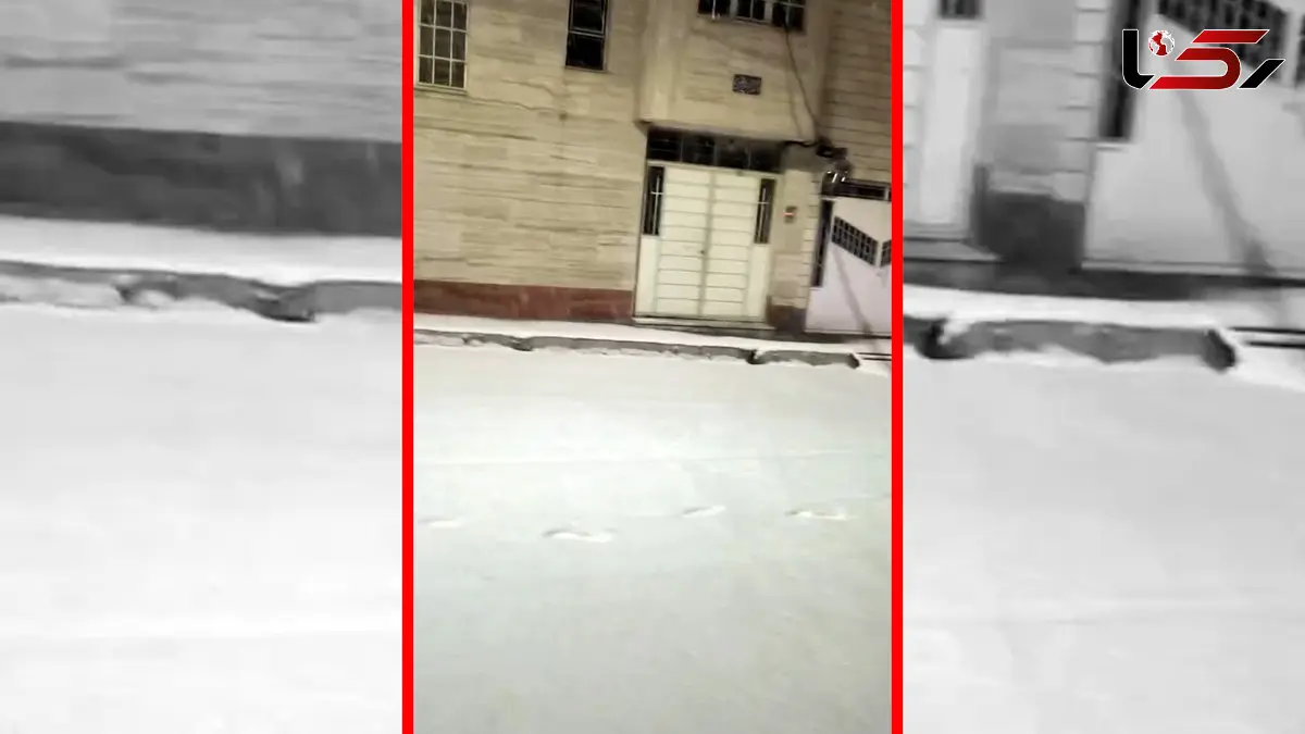 فیلم خیابان‌های پوشیده از برف در زنجان