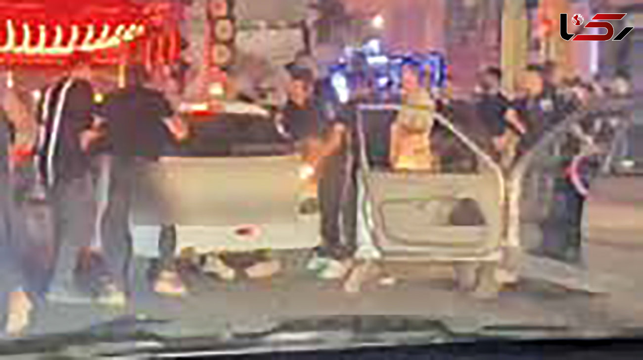 راننده زن عصبانی در کرج بازداشت شد + فیلم لحظه زیر گرفتن راننده زن پراید