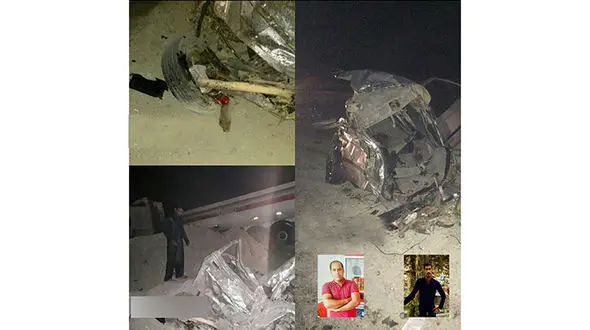 پژو در تصادف مرگبار با تانکر نفتکش مچاله شد/در میناب رخ داد+ عکس16+