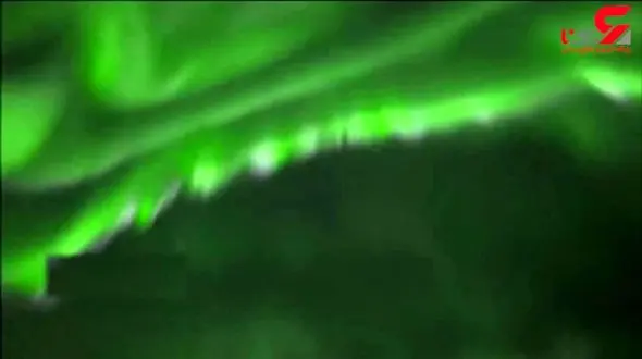 نورافشانی شفق قطبی در آسمان + فیلم
