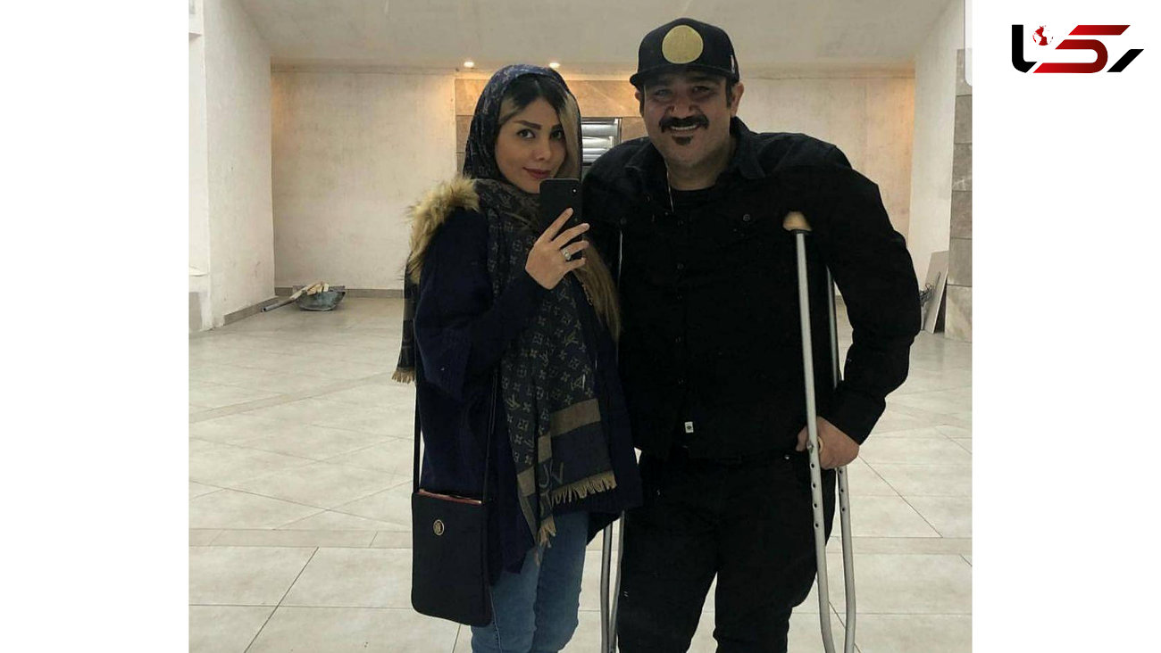 مهران غفوریان با همسرش بعد از عمل جراحی+ عکس
