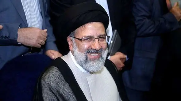 عکسی از سفره هفت سین در محل پیام نوروزی رئیسی