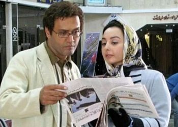 ماهایا پطروسیان، ایرج قادری و نسرین مقانلو در حال ناهار خوردن در دربند؛ سال 75