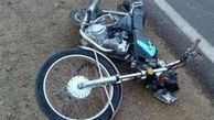 مرگ تلخ مرد موتورسوار وسط خیابان در شهر زیارت