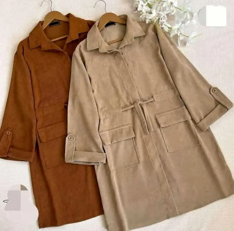 مدل مانتو کبریتی پاییزه | جذاب ترین مدل مانتو کبریتی پاییزه جلو بسته و جلو باز 2025 مخصوص دخترها و عروس های شیک پسند!