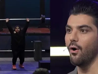فیلم حماسه دختر 11 ساله ایرانی در وزنه برداری و  مبهوت شدن سینا مهراد و هادی چوپان  /  خانم گرگ پارسی لقب برازندشه