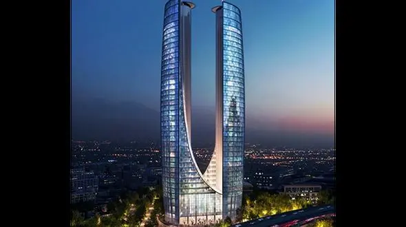 فیلم جذاب از فوق مدرن‌ترین برج‌های دوقلو در ایران 