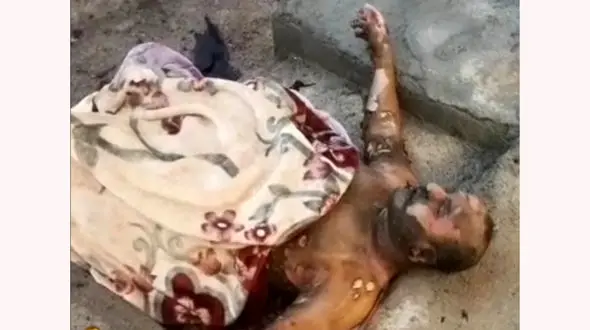 زن یاسوجی شوهرش را در خیابان به آتش کشید + فیلم 16+