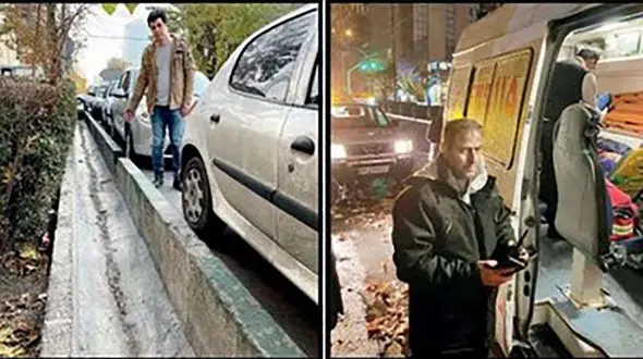 نجات معجزه آسای خاله و خواهرزاده در شب بارانی تهران / مرد فداکار کیست ؟