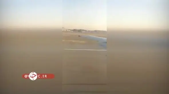 فیلم فرود هواپیمای پرواز تهران - کیش پس از نقص فنی در آسمان / خوشحالی مسافران
