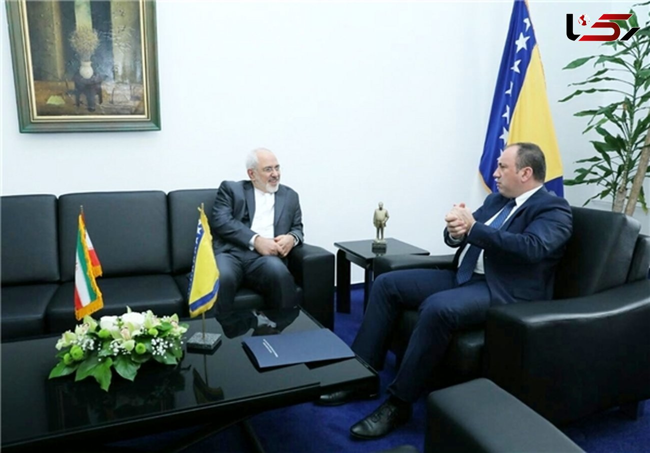 تأکید ظریف و وزیر خارجه بوسنی بر فراهم کردن تسهیلات روادیدی برای تجار و کارآفرینان 2 کشور