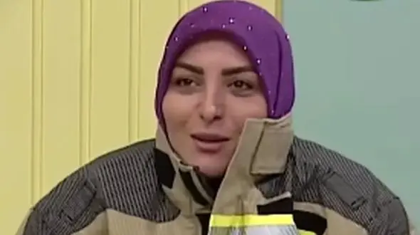 فیلم / المیرا شریفی‌مقدم لباس آتش‌نشان‌ها را پوشید
