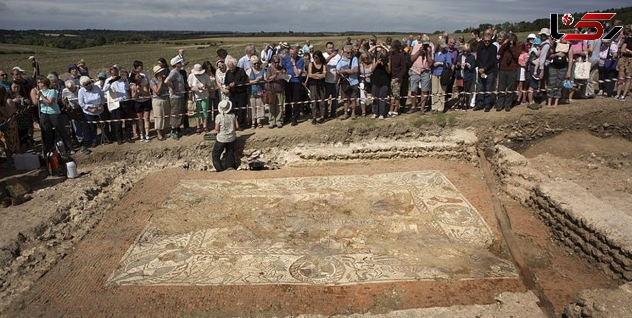 کشف موزائیک هزار و 600 ساله در انگلیس+تصاویر