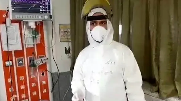 این پرستار مرد 2 ماه است دخترش را ندیده / او شاخ غول کرونا را شکست + عکس و فیلم
