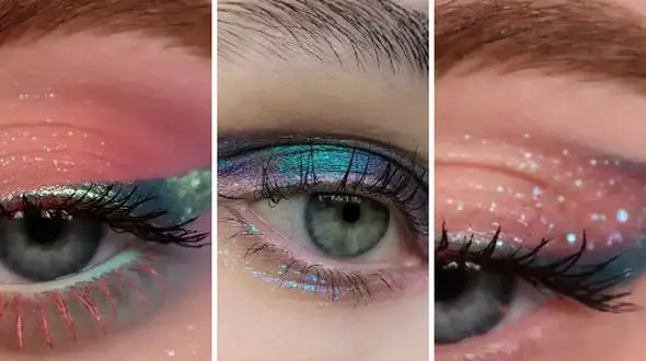 سایه رنگی ژورنالی: 15 آرایش درخشان و چشم‌ نواز برای شب