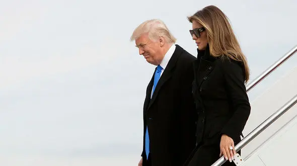 وقتی ترامپ در هواپیما از دست همسرش عصبانی می شود!