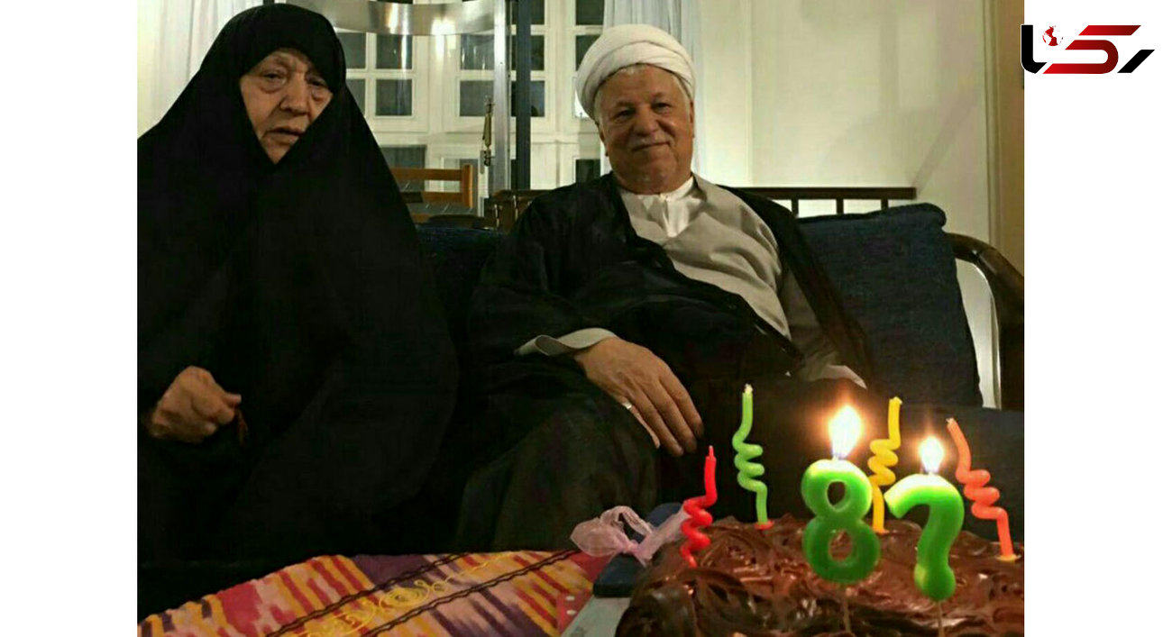 عکس آخرین جشن تولد آیت الله هاشمی رفسنجانی در کنار همسرش