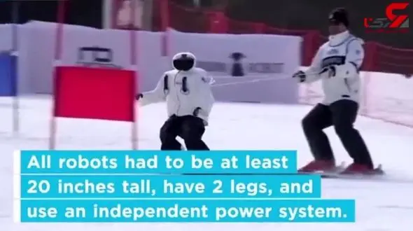 حرکات جالب ربات ها در پیست اسکی! + فیلم