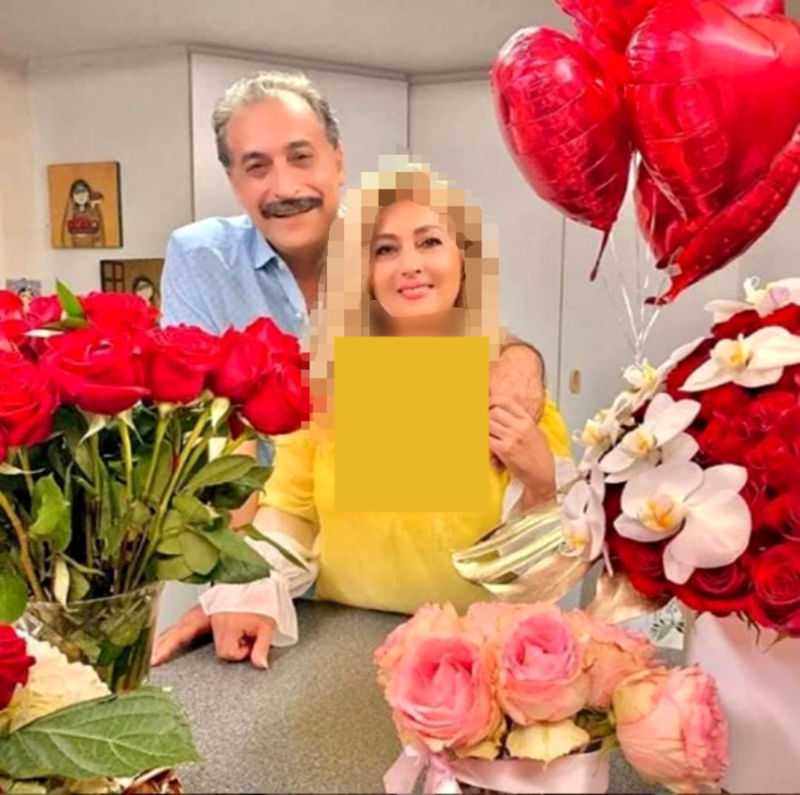 نگاهی به خانه شیک و لاکچری لیلا فروهر | تصویر پر از عشق لیلا فروهر و همسرش در میان رزهای قرمز...????❤️