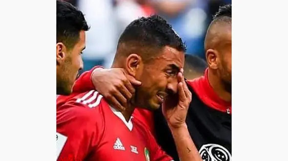 اشک های بازیکن مراکشی بعد از گلزنی برای ایران +عکس