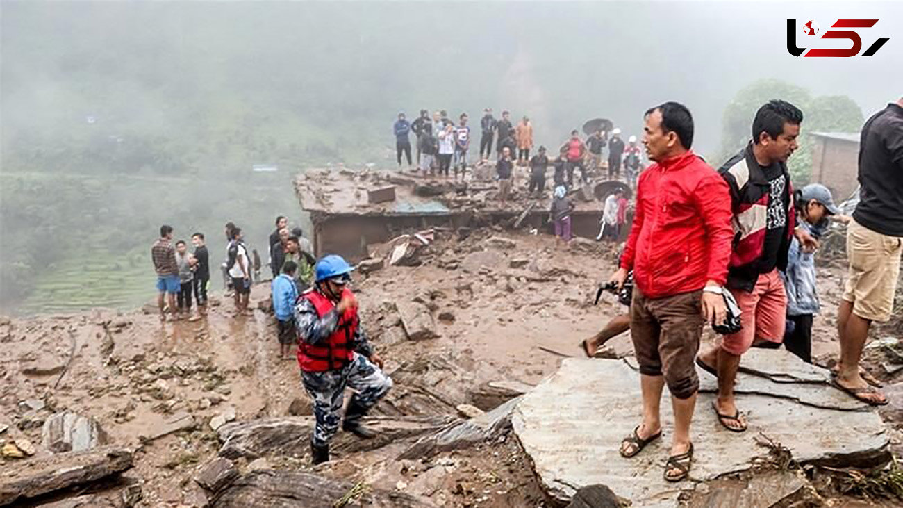 دفن شدن 14 زن و مرد در رانش زمین نپال