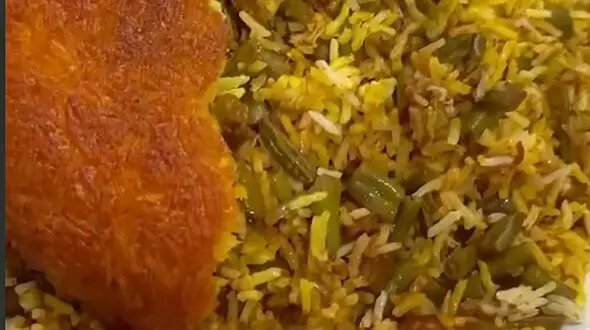 طرز درست کردن لوبیا پلو + فیلم