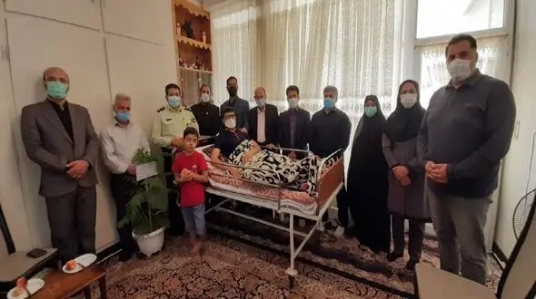 تقدیر از پلیس وظیفه شناس گلپایگانی / او با شیلک گلوله مجروح شده بود