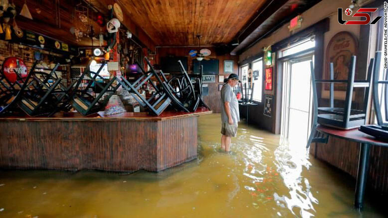 توفان ، لوئیزیانای آمریکا را بهم ریخت/ 330 خانه مسکونی تخلیه شد + عکس