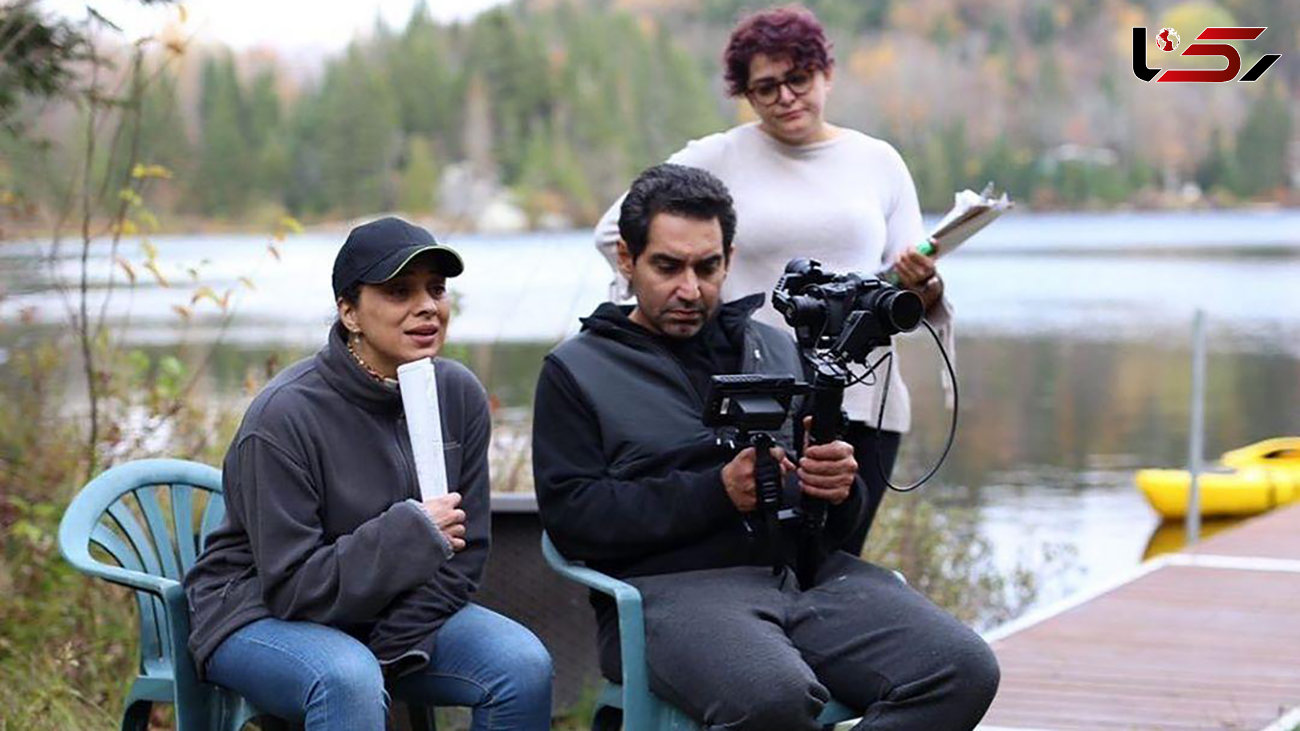 روشنک عجمیان در حال فیلمسازی در کانادا + عکس
