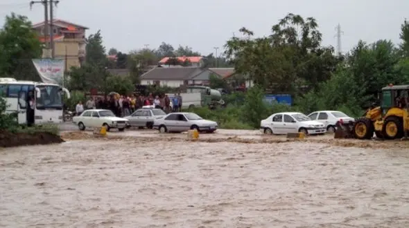 بارندگی شدید در تالش، سیل جاری کرد