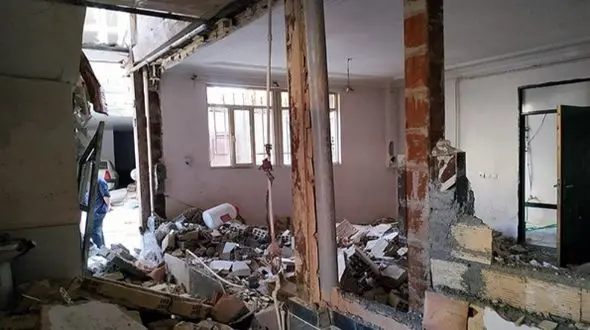 انفجار مهیب منزل مسکونی در گرگان به علت نشت گاز