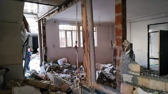 انفجار مهیب منزل مسکونی در گرگان به علت نشت گاز