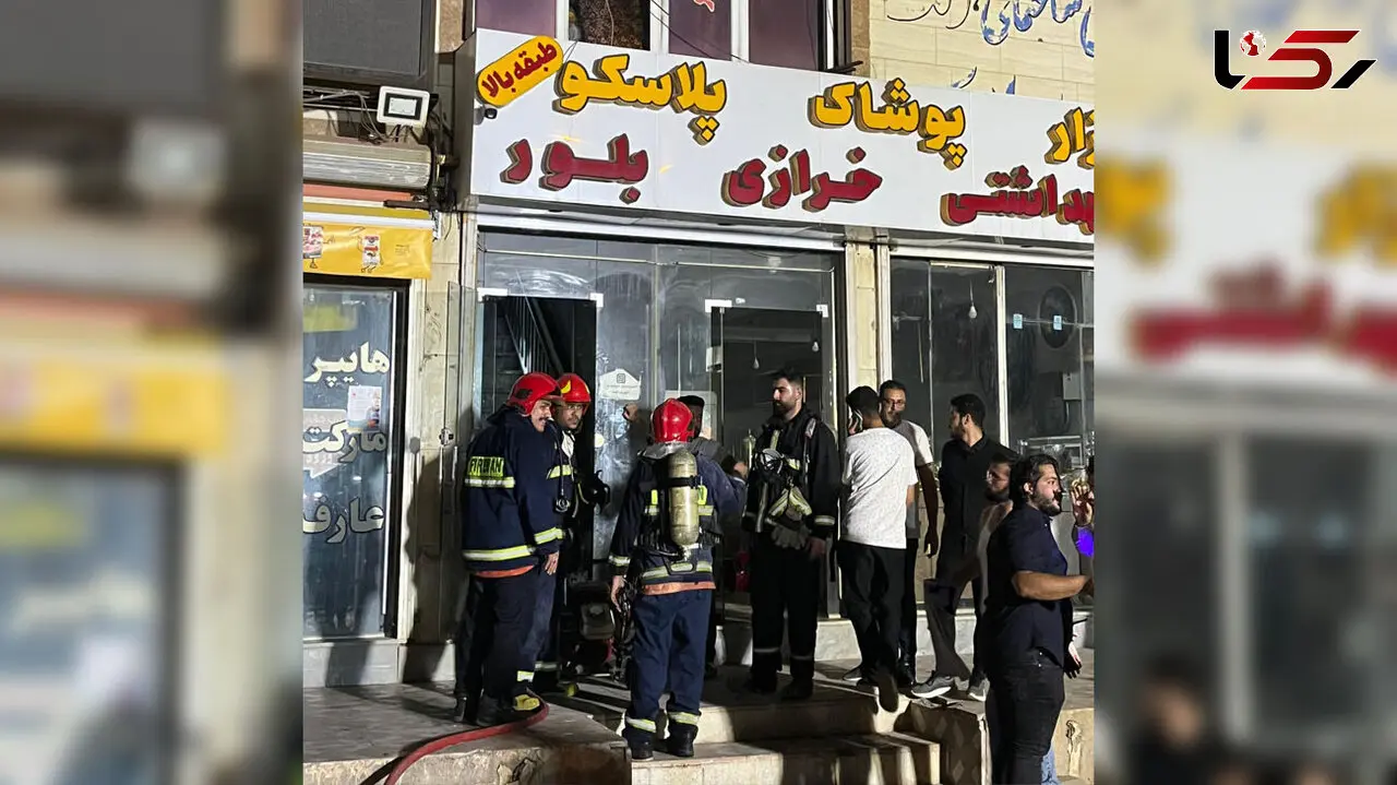 آتش سوزی هولناک در انبار پلاسکویی در کیانشهر اهواز