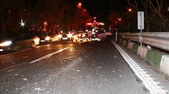 عجیب ترین عکس ها از تصادف وحشتناک در مرکز تهران! + جزییات