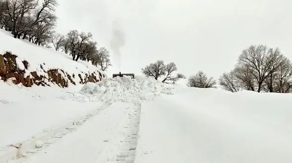 فیلم رکورد بارش برف در کوهرنگ  / راه ارتباطی 733 روستا مسدود است/ راهداری بی وقفه در تلاش برای بازگشایی مسیرها