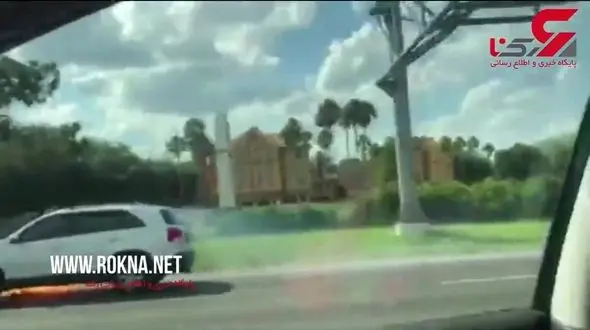 سورنتو در حال حرکت در اتوبان آتش گرفت / راننده زن نجات پیدا کرد+ فیلم