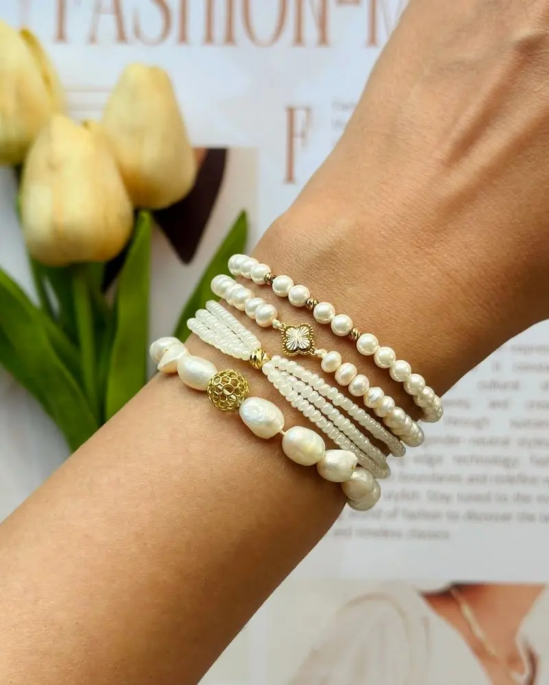 مدل جدید دستبند مرواریدی ترند امسال