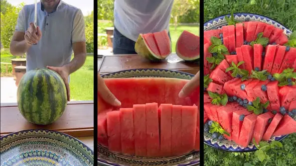 تزئین هندوانه + فیلم