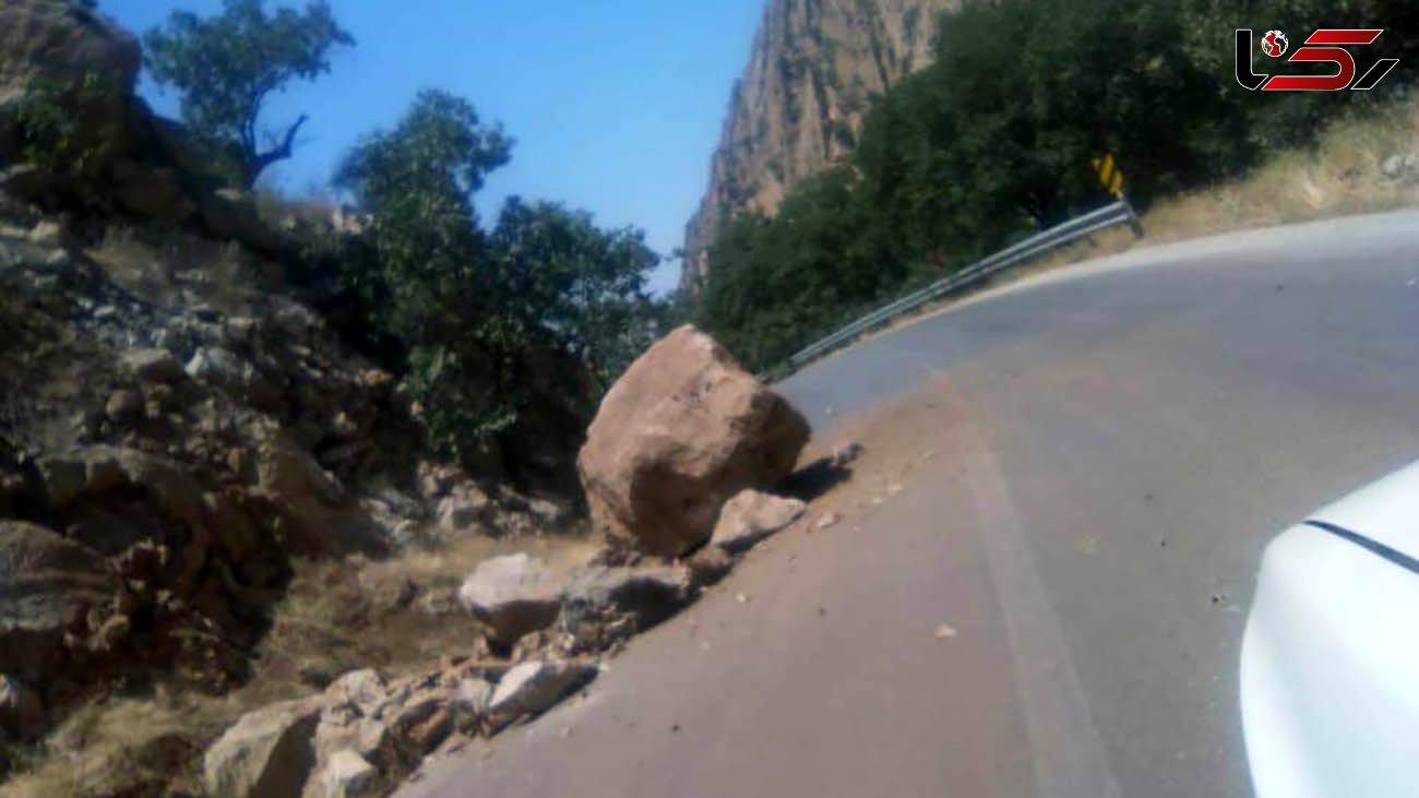 زلزله جاده گچساران را در هم کوبید + عکس