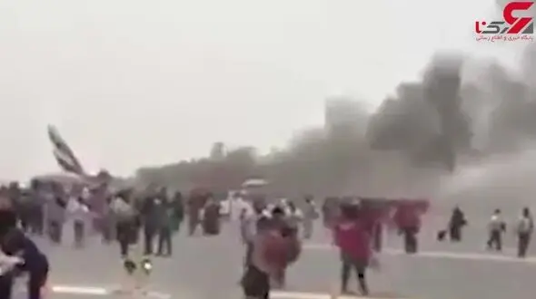 اولین فیلم از هدف قرار گرفتن فرودگاه دبی توسط انصارالله یمن