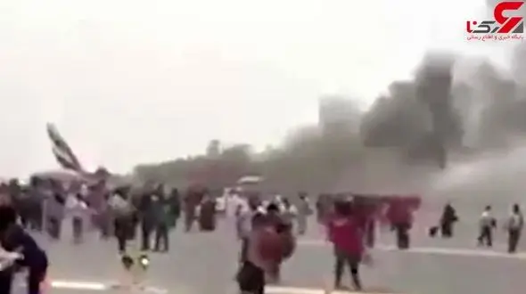 اولین فیلم از هدف قرار گرفتن فرودگاه دبی توسط انصارالله یمن