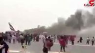 اولین فیلم از هدف قرار گرفتن فرودگاه دبی توسط انصارالله یمن